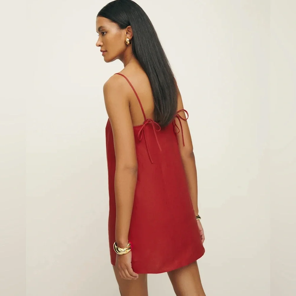 Reformation Aubree Linen Dress - Picture 3 of 6